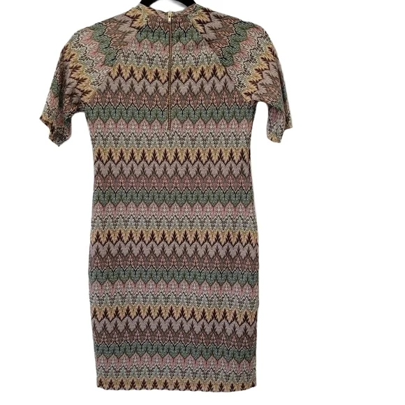 Vintage NEW, Simon's Twik 70's fitted midi dress small - Picture 4 of 15